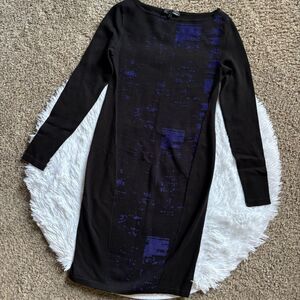 Elie Tahari X Design Nation Sweater Dress Long Sleeves Stretchy Womens Size XS